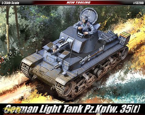 Academy German Light Tank Pz Kpfw T Ac Axels