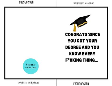 Printable Graduation Card 2023 Graduation Greeting Card Etsy