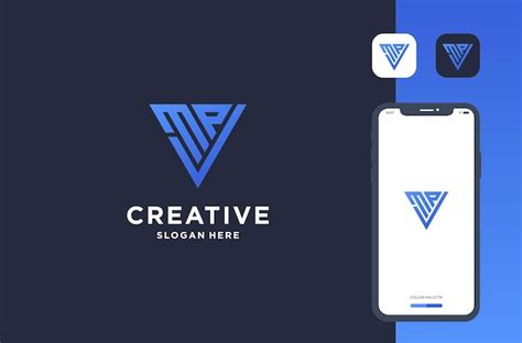 Premium Vector | Mvp logo design inspiration