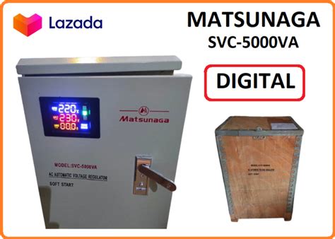 Matsunaga Stavol Stabilizer Watt Kva New Digital Penstabil