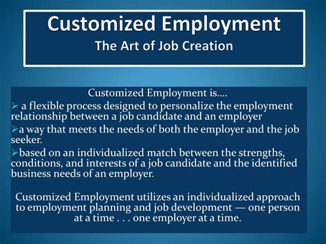 Ppt Customized Employment Powerpoint Presentation Free Download Id