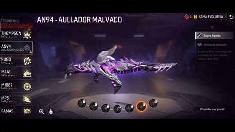 Ya Viene La An Aullador Malvado Nueva Arma Evoluta En Free Fire