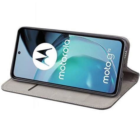 Etui do Motorola Moto G72 SMART MAGNET CASE SZKŁO HARTOWANE Etui na