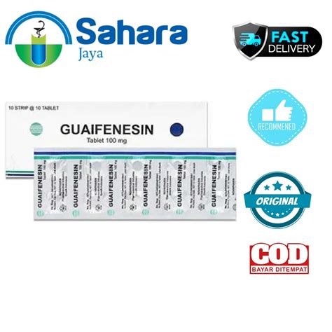 Jual SJ GUAIFENESIN NOVAPHARIN 100 MG STRIP 10 TABLET OBAT BATUK