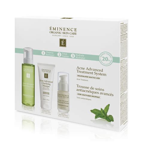 Eminence Organics Acne Advanced 3 Step Treatment System The Facial Room