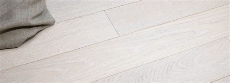 European Oak Wood Flooring In The Antique White Finishing