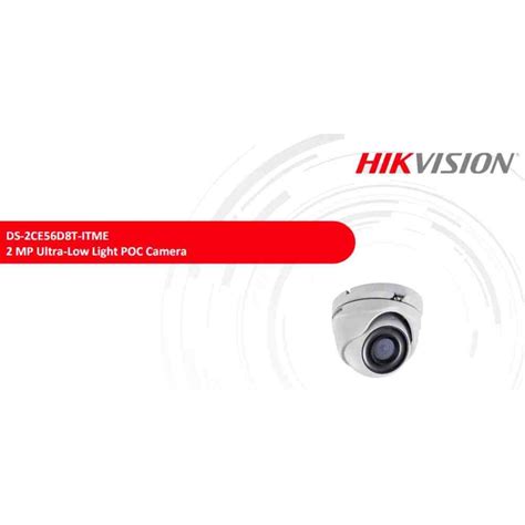 Hikvision Mp Ultra Low Light Poc Fixed Lens Turret Cctv Camera Ds