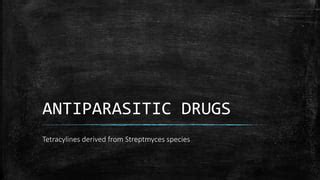 Antiparasitic drugs | PPT