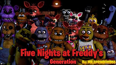 Speedart Fnaf C D Five Nights At Freddy S Generation Youtube