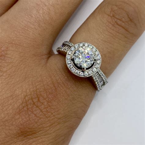 Diamond Halo Cluster Ring Chique To Antique Jewellery