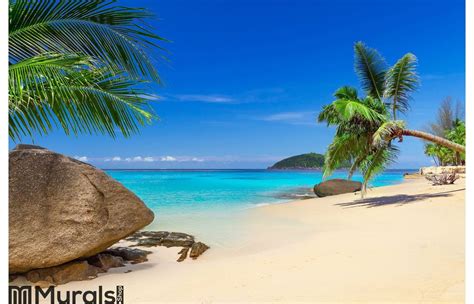 Tropical beach scenery Wall Mural