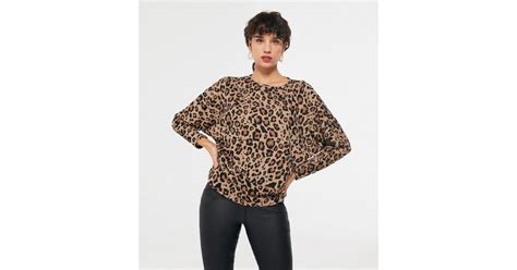 Brown Leopard Print Fine Knit Jumper New Look