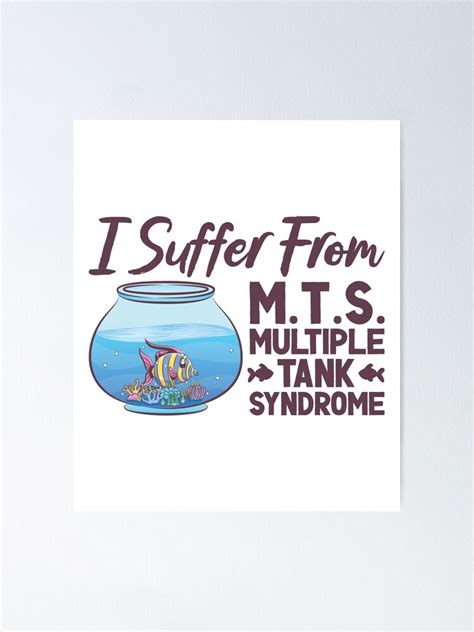 Aquarium Multiple Tank Syndrome Fishkeeping Poster By Tombasquiaty