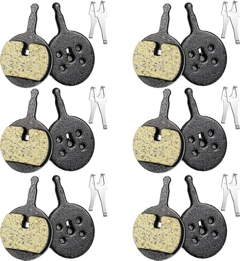 6 Pairs Bicycle Bike Disc Brake Pads Compatible With Avid