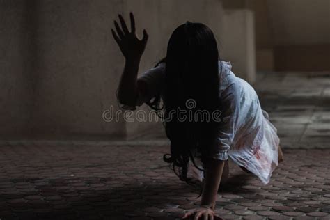 Horror Scary Fear In Dark House Creepy Crawling Move Slowly Creeping