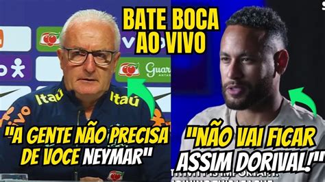 Veja O Que Dorival Jr Falou Sobre A Treta Neymar Em Sua