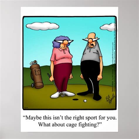 Funny Golf Humour Poster Au