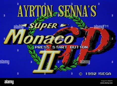 Ayrton Sennas Super Monaco Gp 2 Ii Sega Genesis Mega Drive