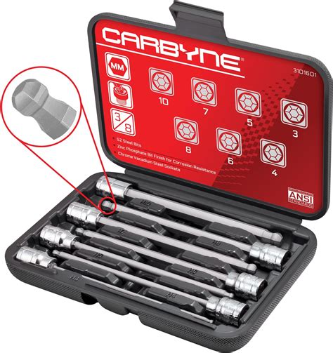 Craftsman Hex Bit Socket Set Sae Drive Long Ball Piece