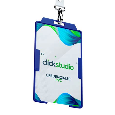 Credencial Vertical Pvc Click Studio Dise Amos Tu Mundo