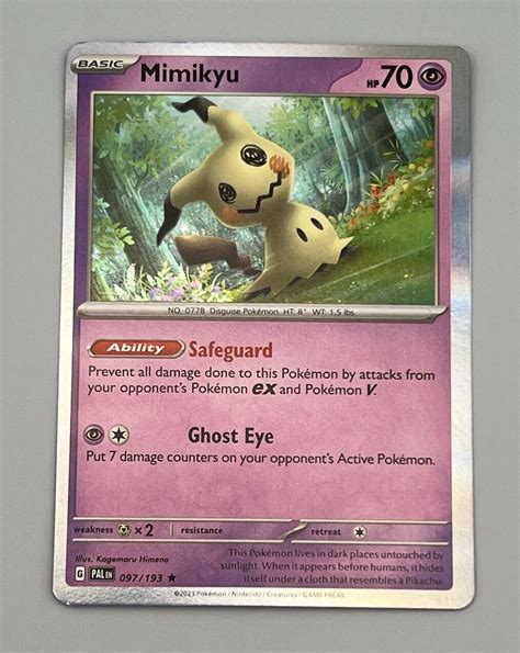 Pok Mon Tcg Mimikyu Paldea Evolved Holo Rare Ebay