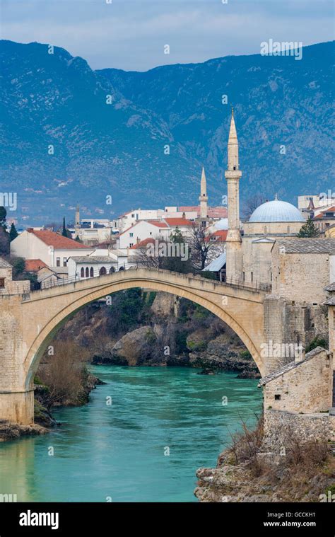 Stari Most Old Bridge Th Century Ottoman Bridge In Mostar Crossing