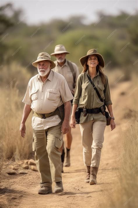 Premium AI Image | Shot of two people going on a walking safari with