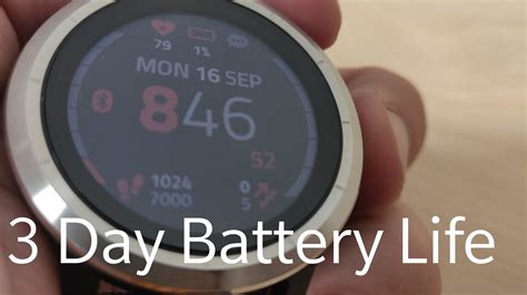 Garmin Vivoactive 3 Three Day Battery Life Youtube