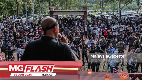 Demo Rakyat Lawan Anwar Bukti Keterbukaan Kerajaan Saifuddin MGFlash