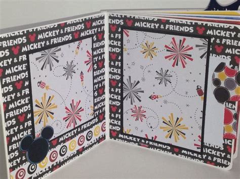 Disney Scrapbook Premade Pages Chipboard Scrapbook Mini Album Mickey