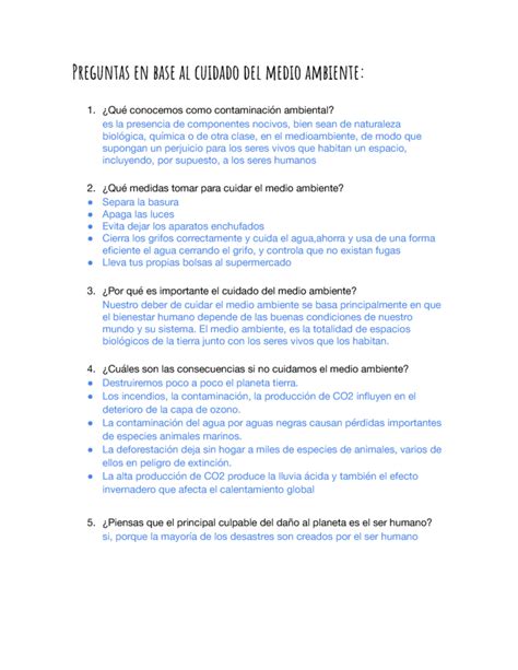 15 preguntas sobre el medio ambiente que te harán pensar