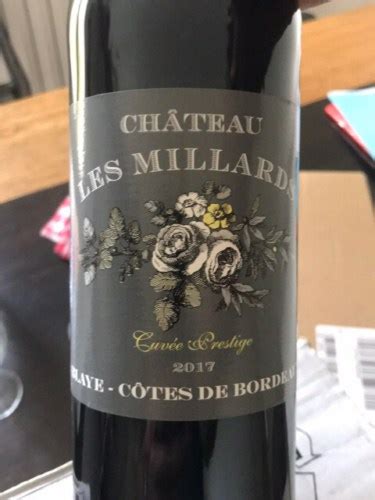 2017 Château Les Millards Cuvée Prestige Premières Côtes de Blaye