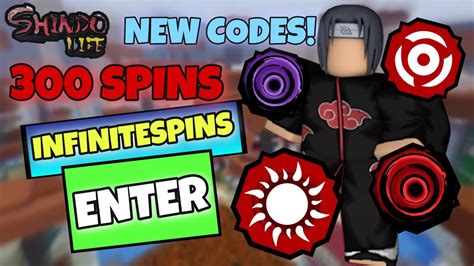 300 SPINS ALL NEW SHINDO LIFE CODES 2021 FOR FREE SPINS AND