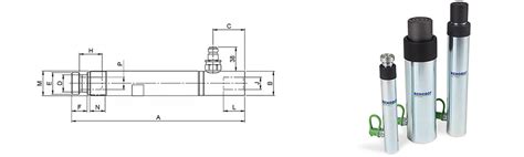 Rehobot Cf110c Hydraulic Push Cylinder 11 Tons Surkon International