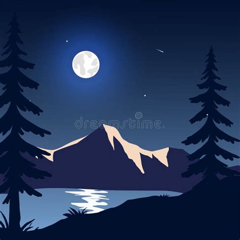 Vector Illustration Minimalist Backgrounds Flat Concept Mountain