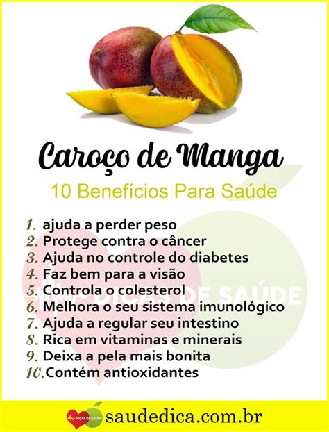 Os 15 Benefícios da Manga Para Saúde Dicas de nutrição Dicas de