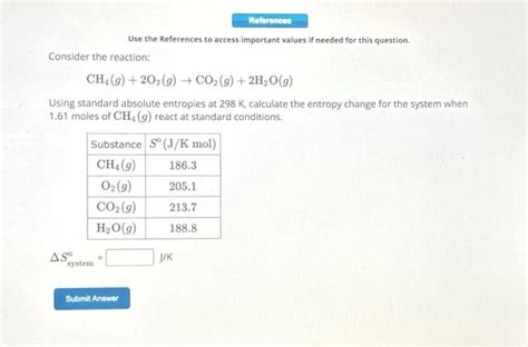 [solved] Consider The Reaction Ch4 G 2o2 G Co2 G 2h2o G