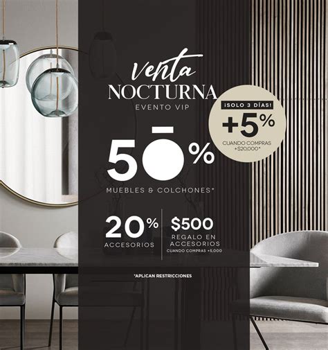 Venta Nocturna Móbica hasta 50 de descuento en muebles y colchones