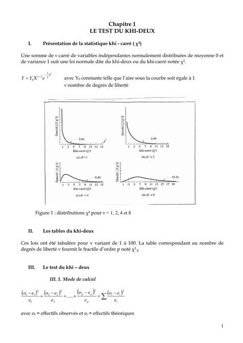 Pdf Chapitre Le Test Du Khi Deux Le Microcosmelemicrocosme Free