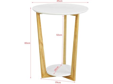 Mesa Lateral Sobuy Fbt Wn Mdf E Madeira De Pinho X Cm Worten Pt