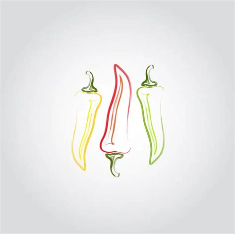 Extremely Hot Red Chili Pepper On Fire Stock Vector Image By