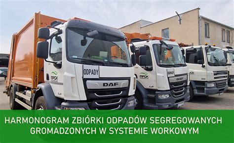 Harmonogram Zbi Rki Odpad W Segregowanych Gromadzonych W Systemie