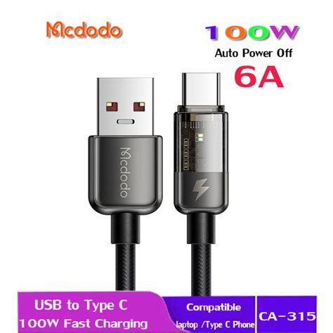 Mcdodo A Usb To Type C Fast Charging Cable Supervooc Scp Afc For