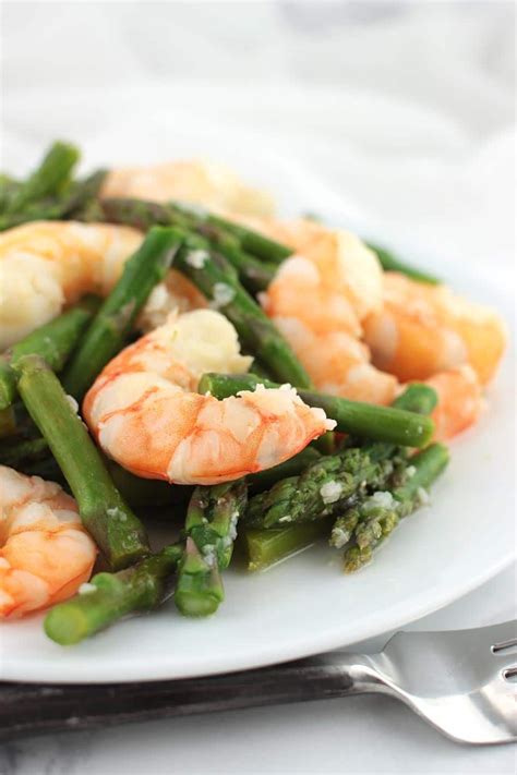 Garlic Lemon Asparagus Shrimp Stir Fry A Clean Plate