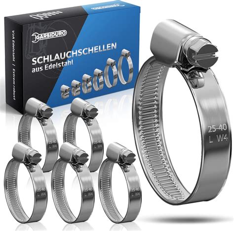 TOOLCORE Schlauchschellen Edelstahl 50 70mm Extra Stark 10 Stück in