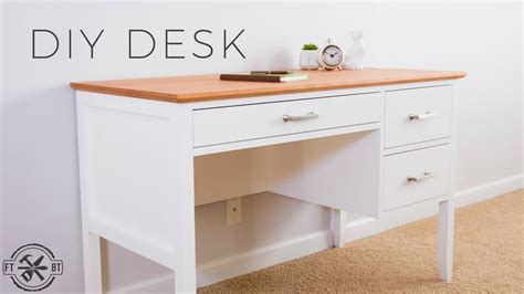 Diy Desk With Drawers How To Make Youtube