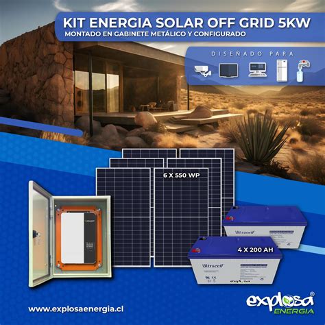 Kit Energia Solar Off Grid 5kw