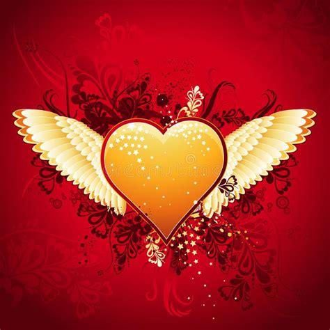 Icono De Oro Del Corazón Ilustración Del Vector Stock De Ilustración