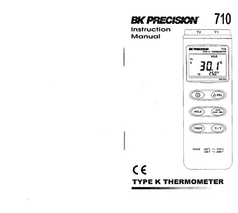 Bk Precision 710 Instruction Manual Pdf Download Manualslib