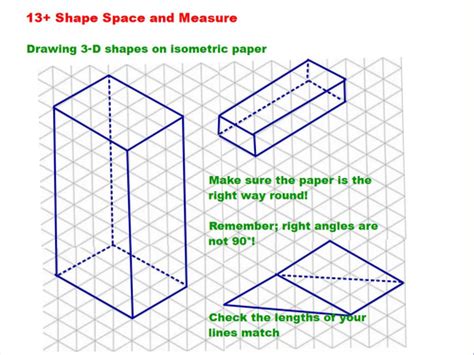 Drawing 3d Shapes On Isometric Paper Teaching Resources